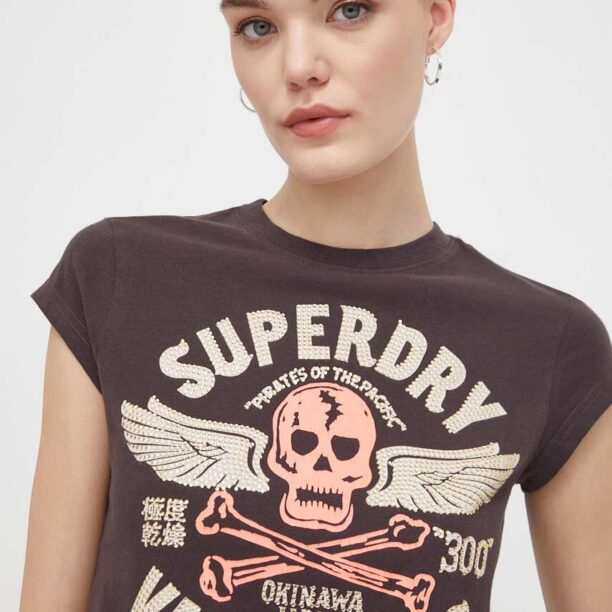 Superdry tricou din bumbac femei