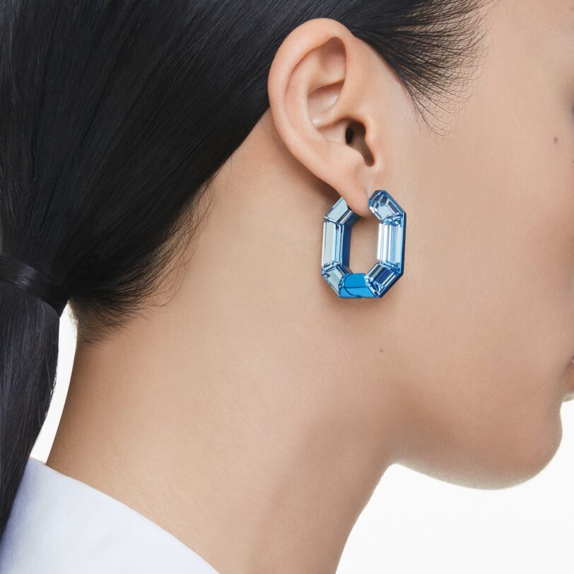Swarovski Cercei  albastru / albastru deschis / transparent preţ