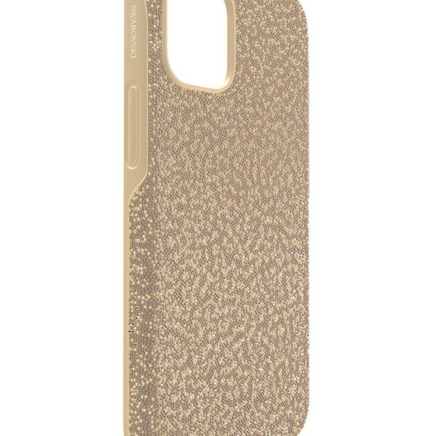 Swarovski Husă de telefon iPhone 12 Mini High culoarea auriu preţ