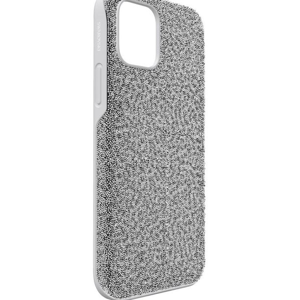 Swarovski Husă de telefon iPhone 12/12 Pro High culoarea gri preţ