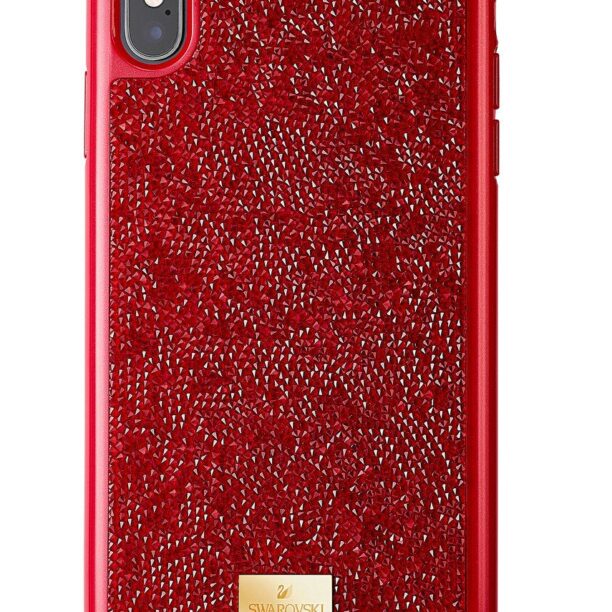 Swarovski Husă de telefon iPhone XS Max Glam Rock culoarea rosu preţ