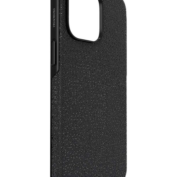 Swarovski Husa pentru telefon iPhone 14 Pro Max culoarea negru preţ