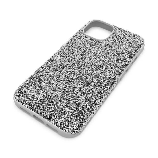 Swarovski Husa pentru telefon iPhone 14 culoarea argintiu preţ