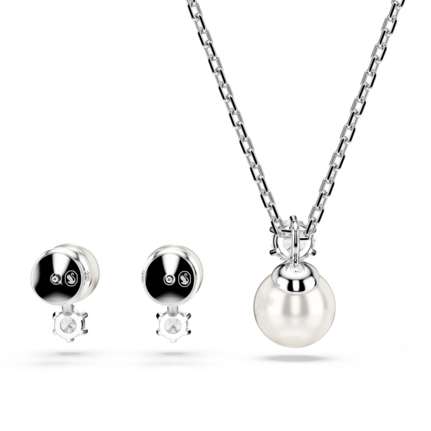 Cumpăra Swarovski Set de bijuterii 'MATRIX'  argintiu / alb perlat