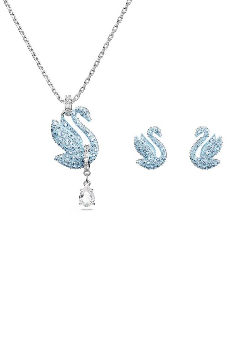 Swarovski colier si cercei ICONIC SWAN