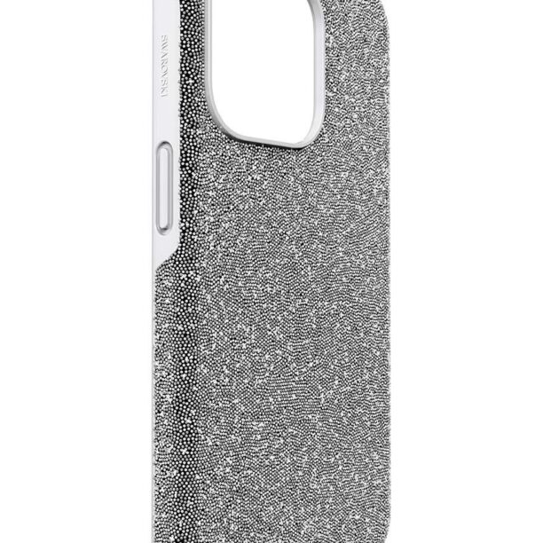 Swarovski etui pentru telefon 5680864 HIGH 15 PRO culoarea gri preţ