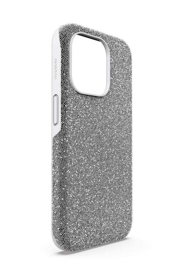 Swarovski etui pentru telefon 5680864 HIGH 15 PRO culoarea gri preţ