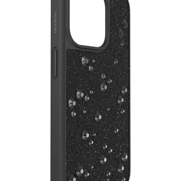 Swarovski etui pentru telefon iPhone 15 Pro culoarea negru preţ