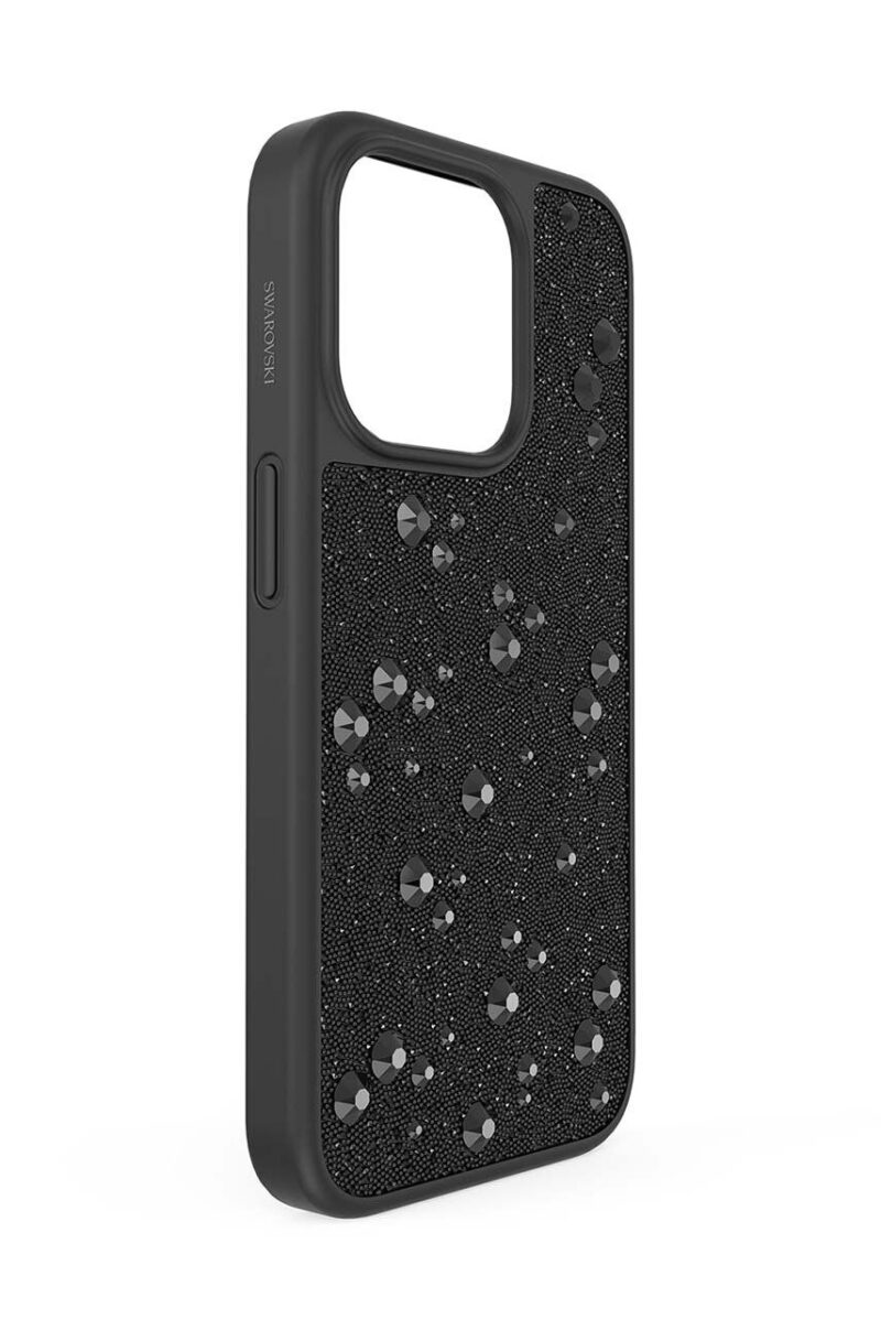 Swarovski etui pentru telefon iPhone 15 Pro culoarea negru preţ