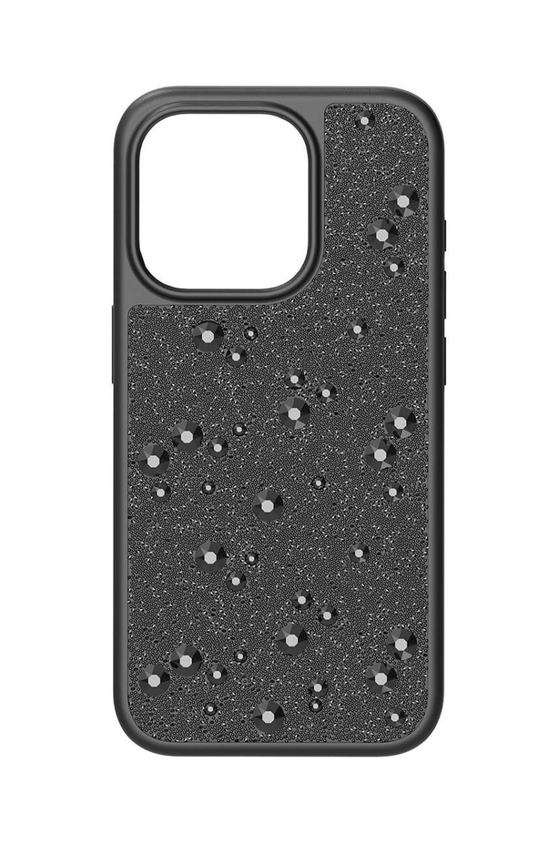 Swarovski etui pentru telefon iPhone 15 Pro culoarea negru