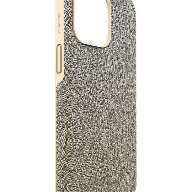 Swarovski husă pentru telefon 5680857 HIGH 15 PRO MAX culoarea galben preţ