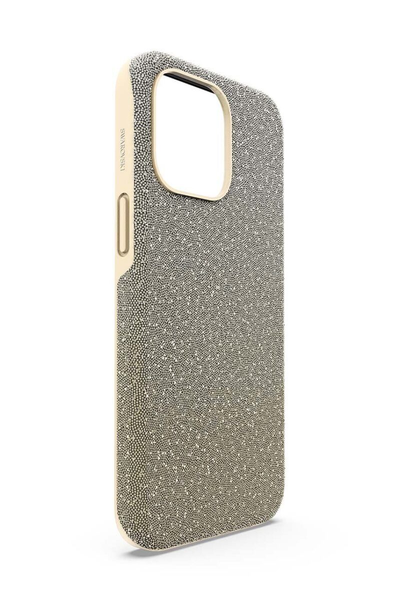 Swarovski husă pentru telefon 5680857 HIGH 15 PRO MAX culoarea galben preţ