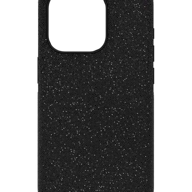 Swarovski husă pentru telefon 5680860 HIGH 15 PRO culoarea negru