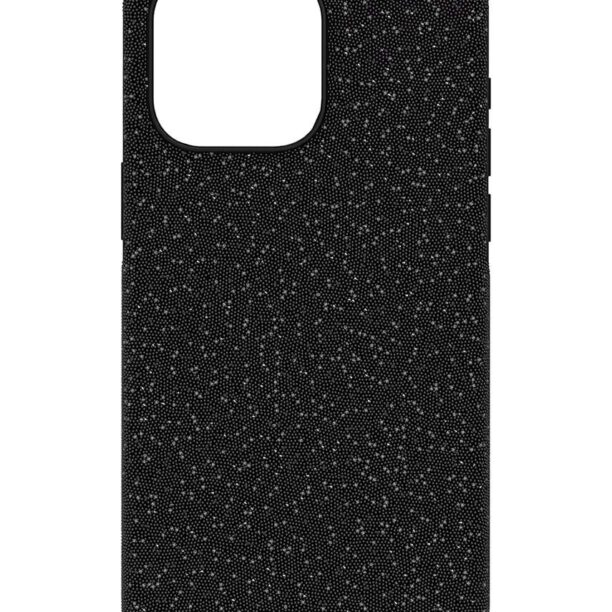 Swarovski husă pentru telefon 5680861 HIGH 15 PRO Max culoarea negru