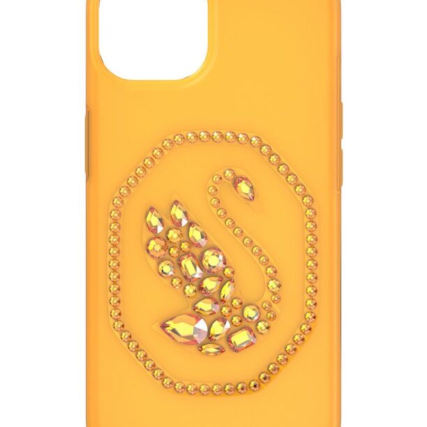 Swarovski husa pentru telefon culoarea galben