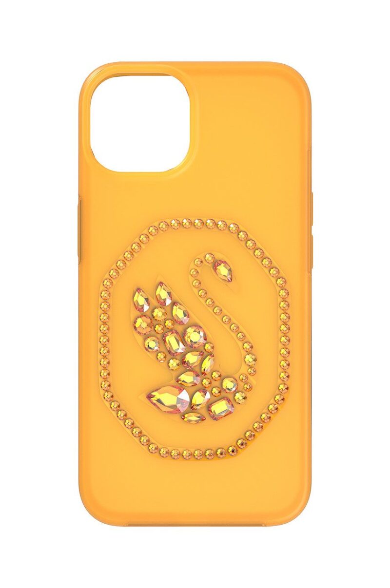 Swarovski husa pentru telefon culoarea galben