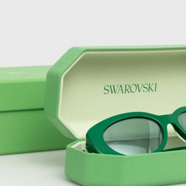 Swarovski ochelari de soare 5679539 LUCENT culoarea verde preţ