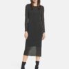 TAIFUN Rochie  negru / argintiu