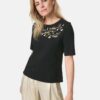 TAIFUN Tricou  auriu / negru