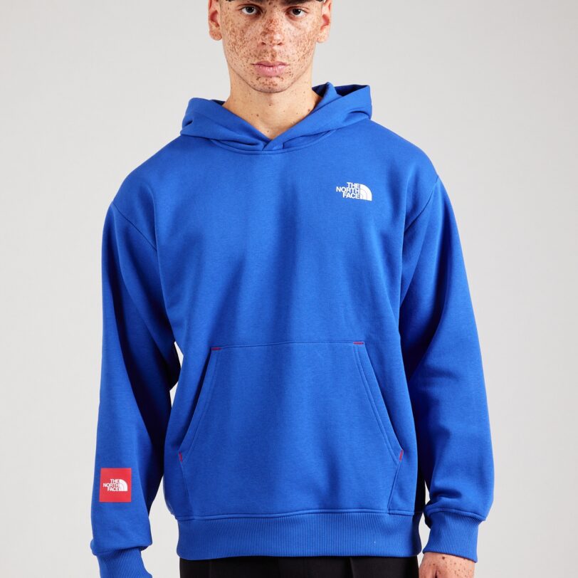 THE NORTH FACE Bluză de molton 'AXYS'  albastru / roșu / alb