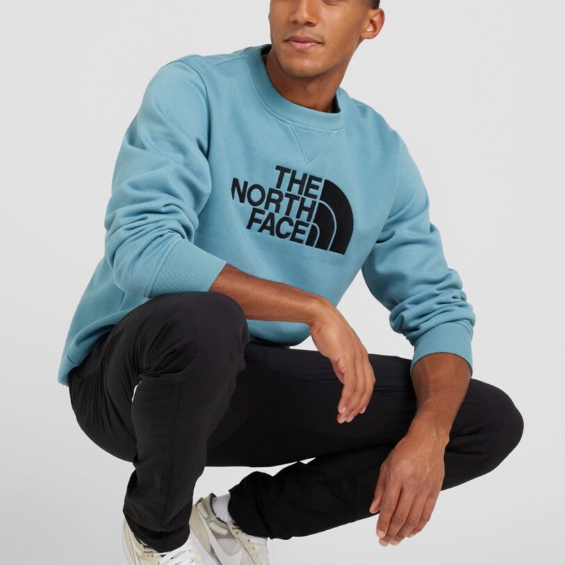THE NORTH FACE Bluză de molton 'DREW PEAK'  albastru deschis / negru