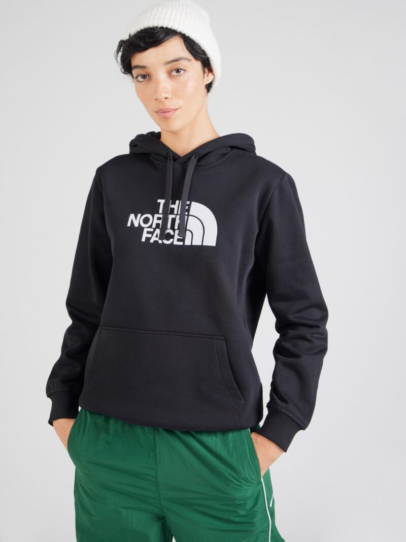 THE NORTH FACE Bluză de molton 'Drew Peak'  negru / alb