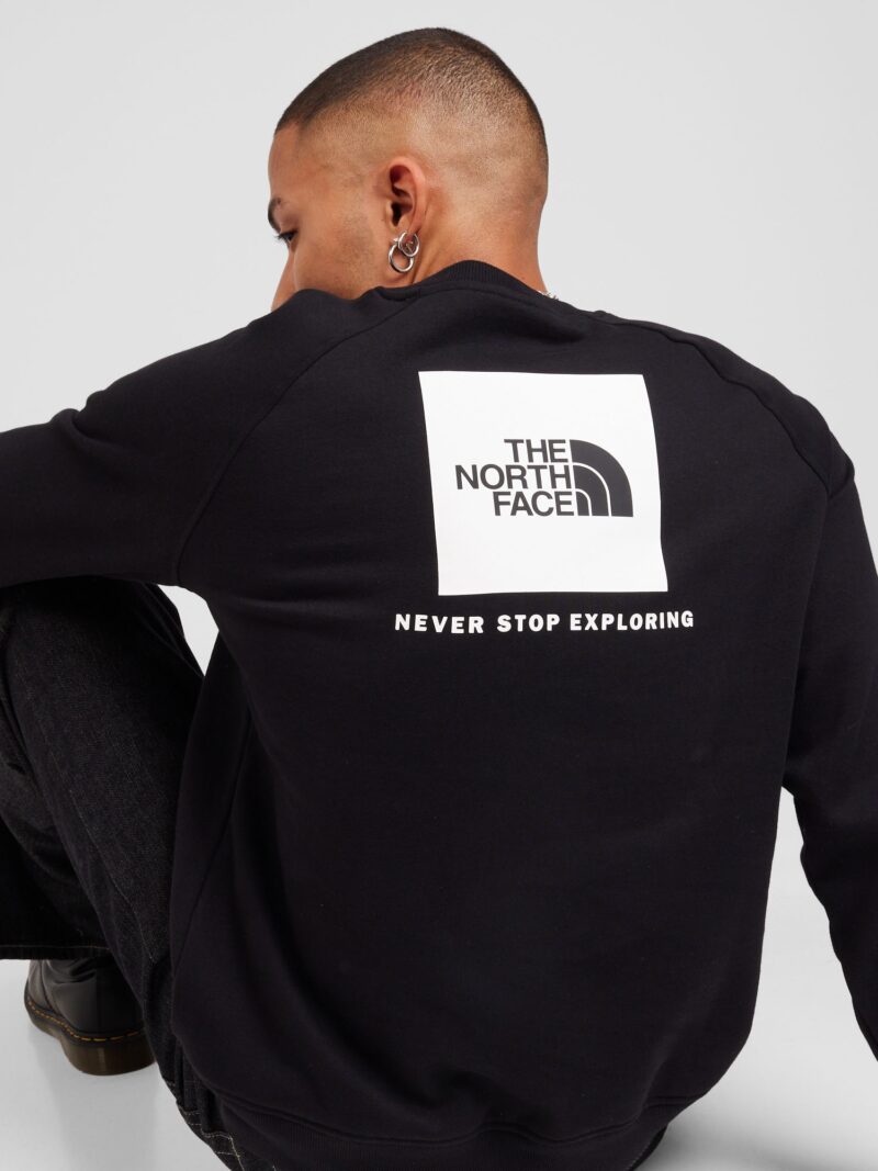 THE NORTH FACE Bluză de molton  negru / alb