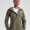 THE NORTH FACE Geacă outdoor 'DRYZZLE'  gri taupe / alb