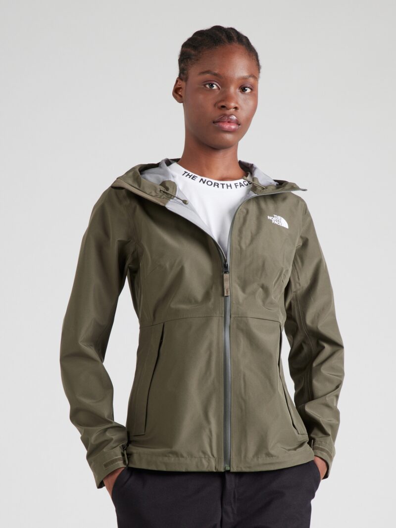 THE NORTH FACE Geacă outdoor 'DRYZZLE'  gri taupe / alb