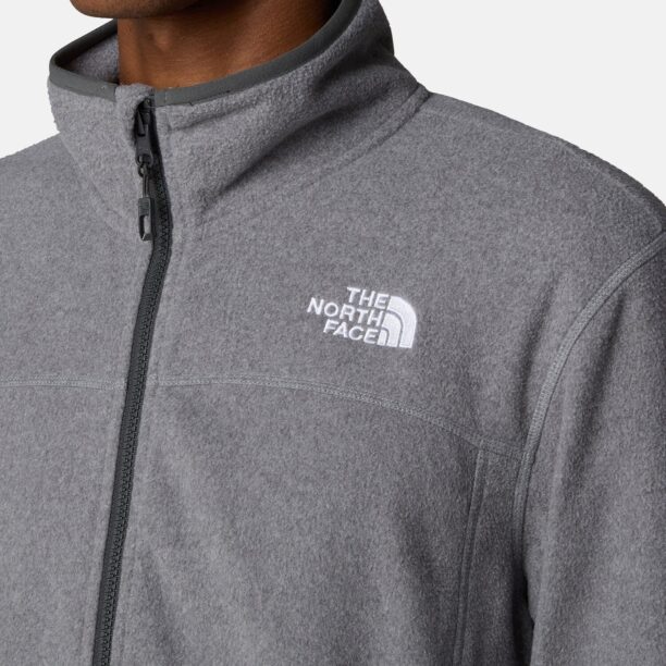 Original THE NORTH FACE Jachetă  fleece funcțională '100 GLACIER'  gri / negru / alb