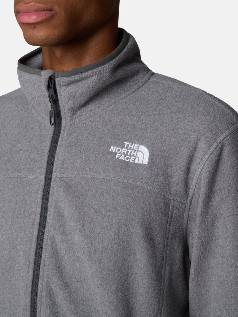 Original THE NORTH FACE Jachetă  fleece funcțională '100 GLACIER'  gri / negru / alb