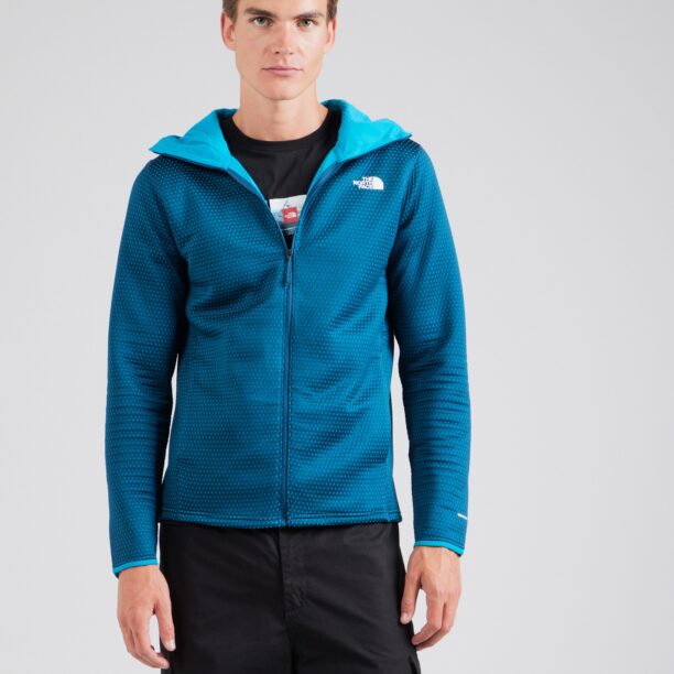 THE NORTH FACE Jachetă  fleece funcțională 'VERTICAL'  verde petrol / alb