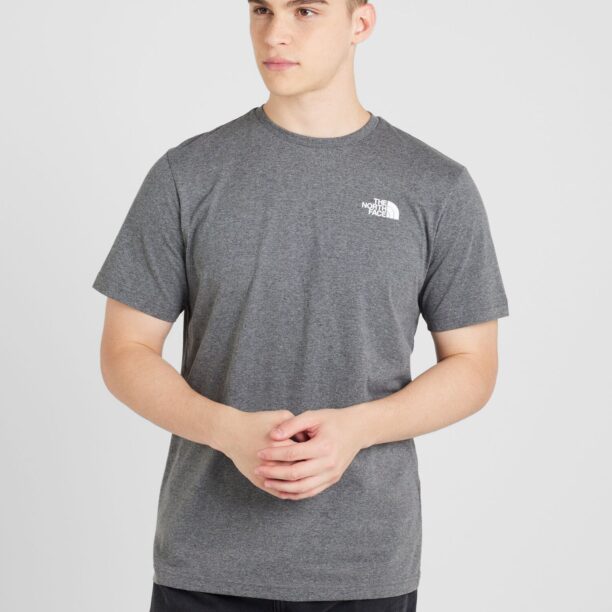 THE NORTH FACE Tricou 'REDBOX'  gri amestecat / roșu / alb preţ