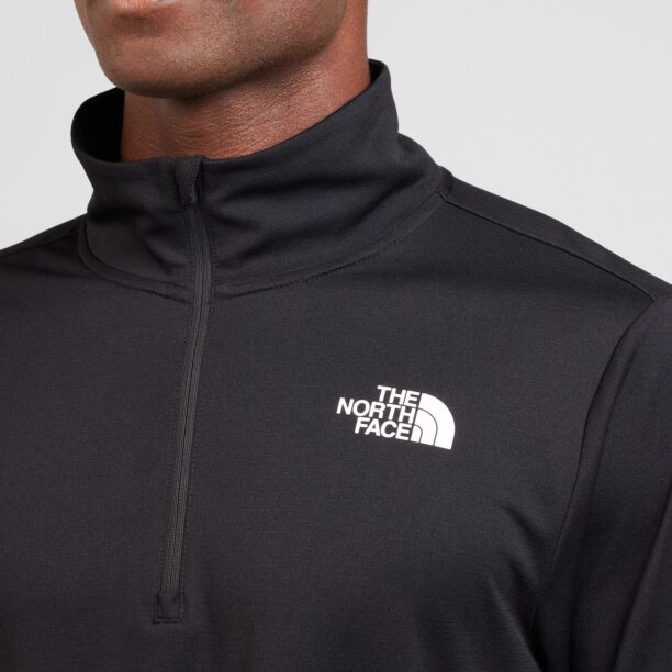 Cumpăra THE NORTH FACE Tricou funcțional ' 24/7 1/4 Zip Long-Sleeve T-Shirt'  negru / alb