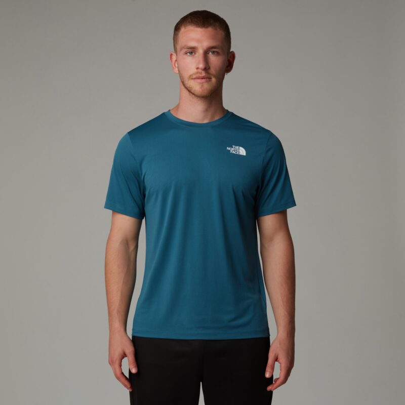 THE NORTH FACE Tricou funcțional  cyan / alb