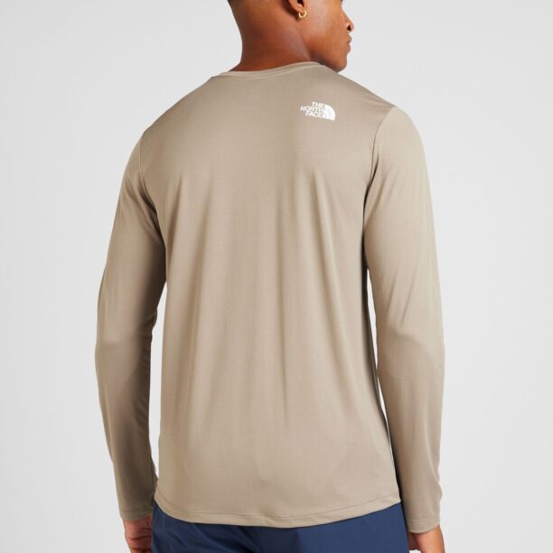 THE NORTH FACE Tricou funcțional  gri taupe / alb preţ