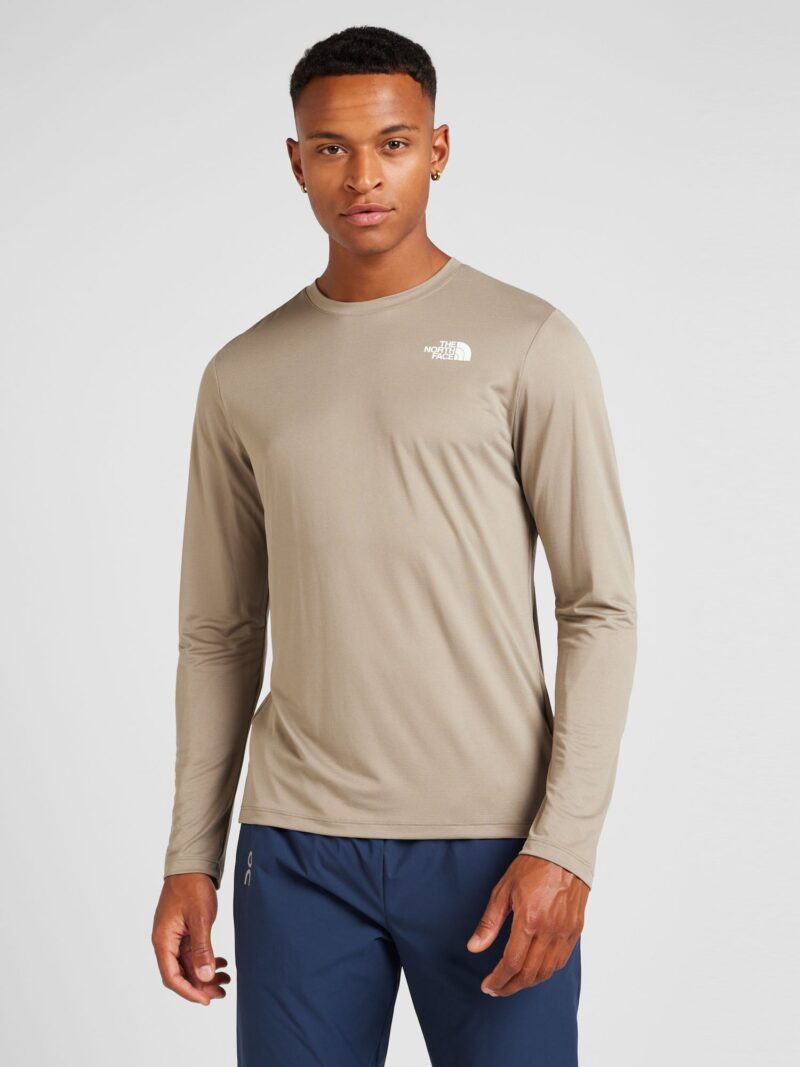 THE NORTH FACE Tricou funcțional  gri taupe / alb