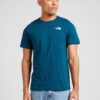 THE NORTH FACE Tricou  verde petrol / alb