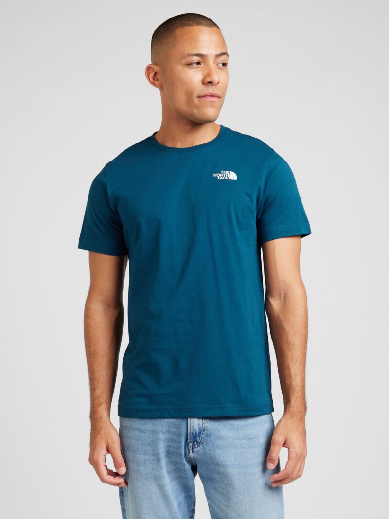 THE NORTH FACE Tricou  verde petrol / alb