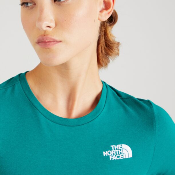 Preţ THE NORTH FACE Tricou  verde smarald / alb