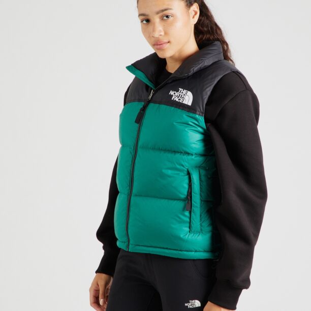 THE NORTH FACE Vestă '1996 RETRO NUPTSE'  verde smarald / negru / alb