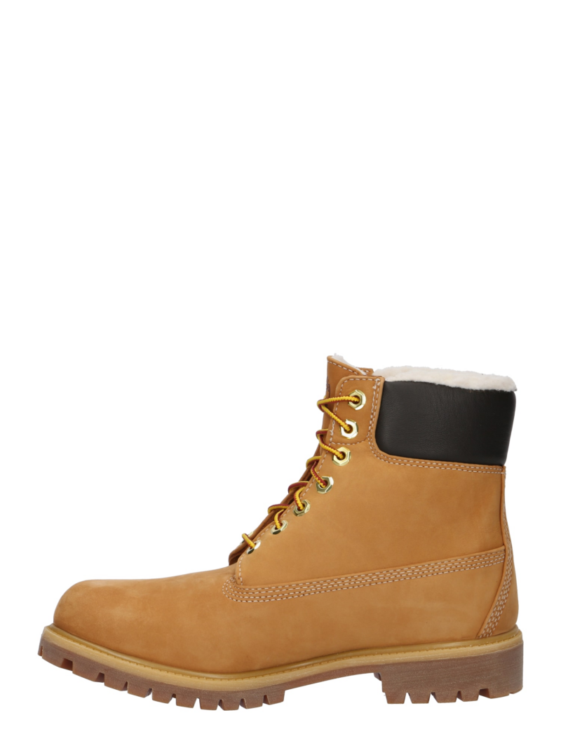 TIMBERLAND Bocanci cu șireturi  galben miere / negru