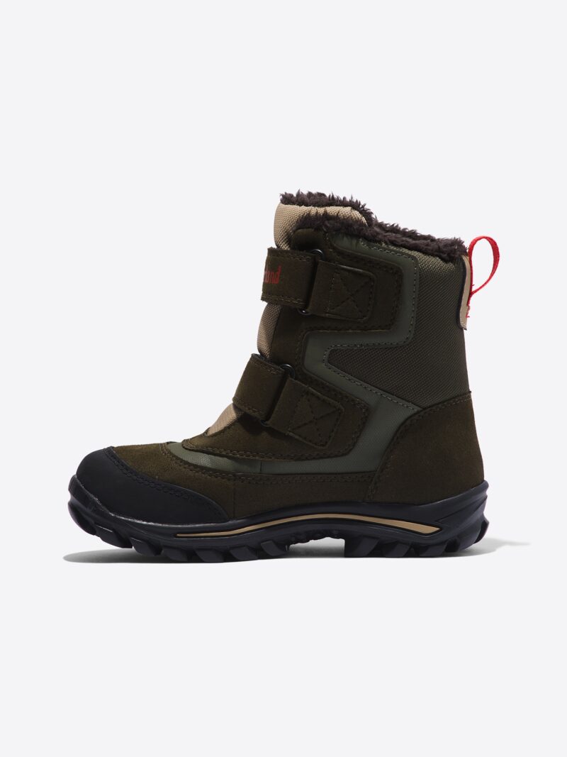 Original TIMBERLAND Bocanci de zăpadă 'Chillberg'  alb kitt / verde închis / roșu / negru