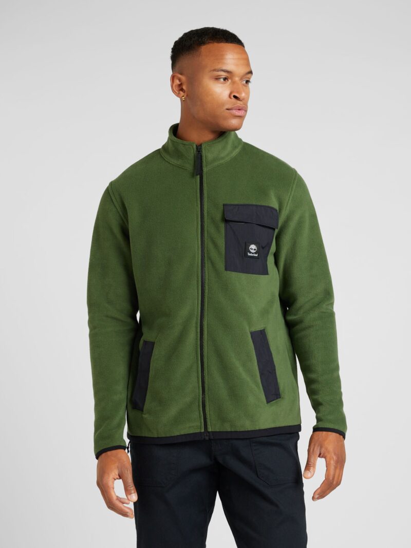 TIMBERLAND Jachetă  fleece  verde / negru preţ