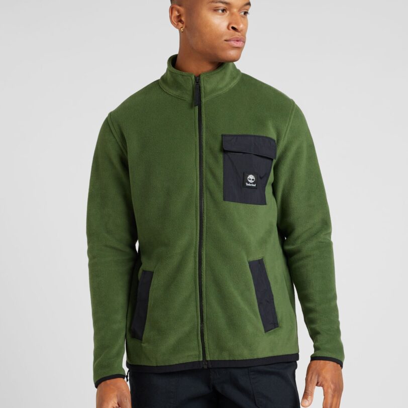 TIMBERLAND Jachetă  fleece  verde / negru preţ