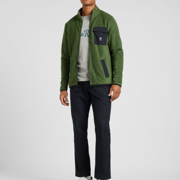 TIMBERLAND Jachetă  fleece  verde / negru