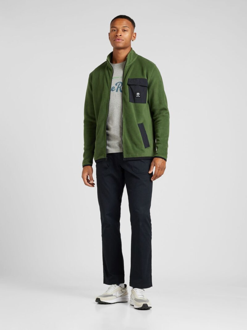 TIMBERLAND Jachetă  fleece  verde / negru