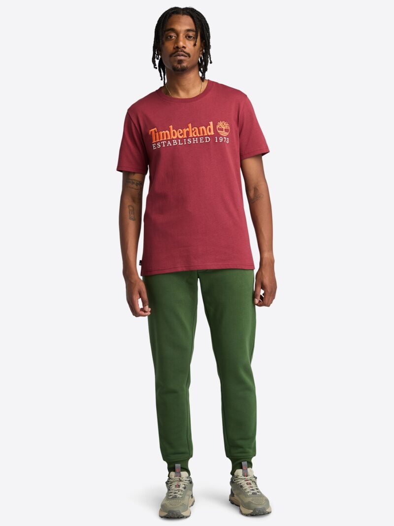 TIMBERLAND Tricou 'Embroidery'  portocaliu / roşu închis / alb preţ