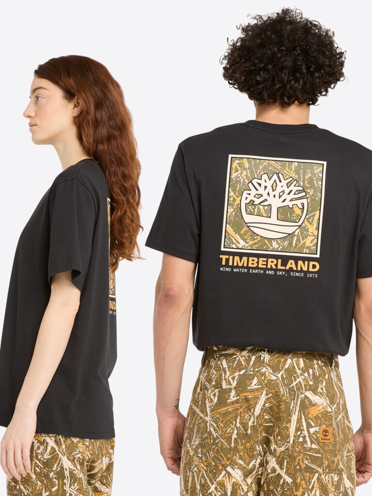 TIMBERLAND Tricou 'Stack Camo Tee'  galben / negru / alb preţ