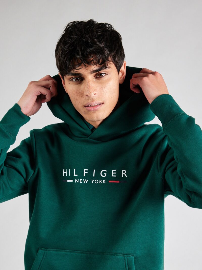 Preţ TOMMY HILFIGER Bluză de molton 'NEW YORK'  bleumarin / verde smarald / roșu / alb